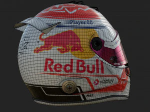 Casco F1 Max Verstappen 2023 Modelo 3D