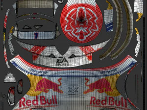 Casco F1 Max Verstappen 2023 Modelo 3D