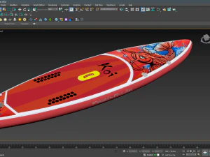SUP KOI Paddle board 3D Model