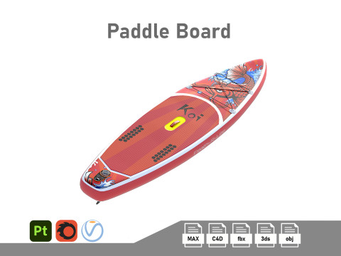 SUP KOI Paddle board 3D Model
