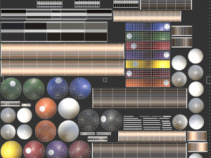 Billiards Balls And Cue Sticks 3D Model