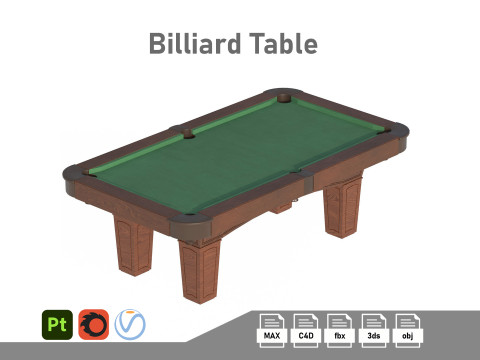 Billiard Table Model 3D