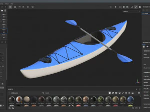 カヤック01 3Dモデル