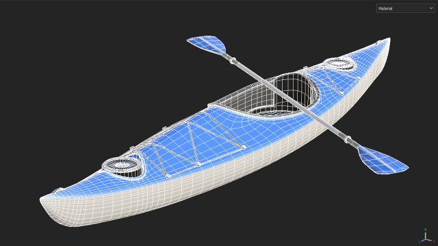Kayak 01 3D Model