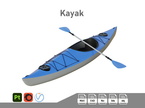 Kayak 01 3D Model