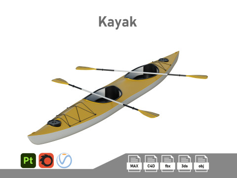 Kayak 02 3D Model