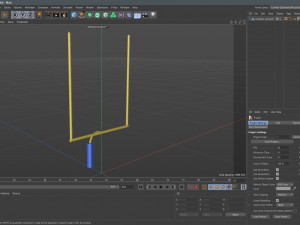 Football uprights 3D-Modell