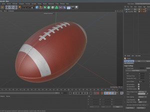 American Football Ball Modello 3D