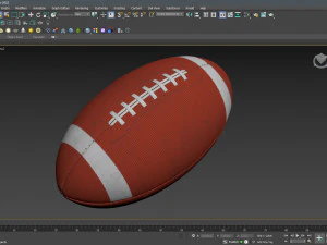 American Football Ball 3D Model