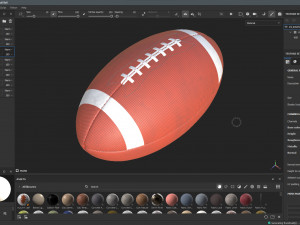 American Football Ball Modello 3D