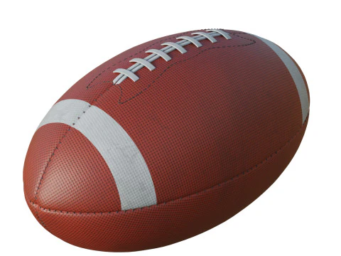 American Football Ball 3D Model
