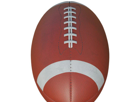 American Football Ball 3D Model