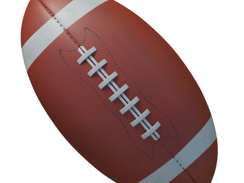 American Football Ball Modello 3D