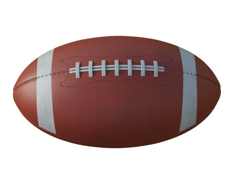 American Football Ball Modello 3D