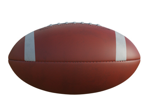 American Football Ball Modello 3D