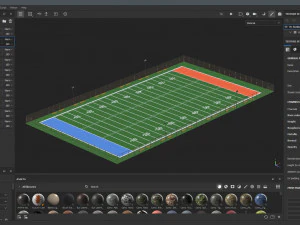 Football field 3D Model
