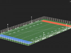 Football field Modelo 3D