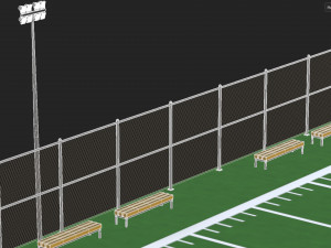 Football field Modelo 3D