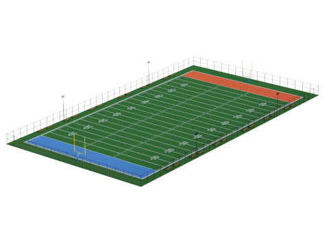 Football field Modelo 3D