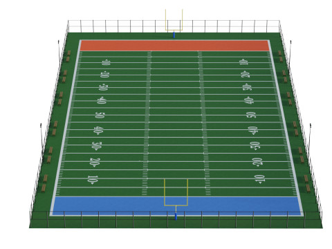Football field Modelo 3D