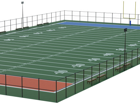 Football field Modelo 3D