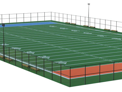 Football field 3D Model