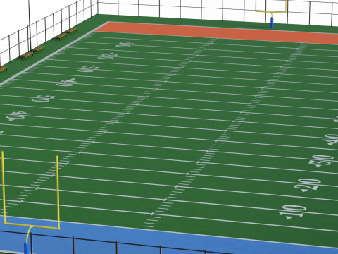 Football field Modelo 3D