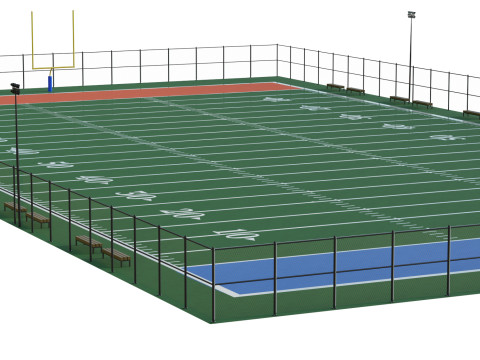 Football field Modelo 3D