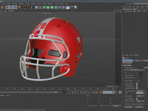 American Football Helmet 01 Modelo 3D