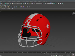 American Football Helmet 01 Modelo 3D