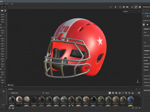 American Football Helmet 01 Modelo 3D
