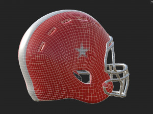 American Football Helmet 01 Modelo 3D