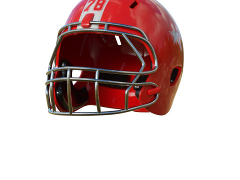 American Football Helmet 01 Modelo 3D
