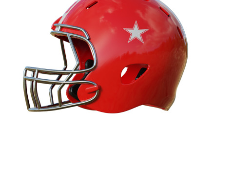 American Football Helmet 01 Modelo 3D