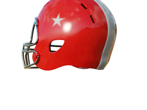 American Football Helmet 01 Modelo 3D