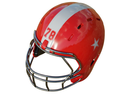American Football Helmet 01 Modelo 3D
