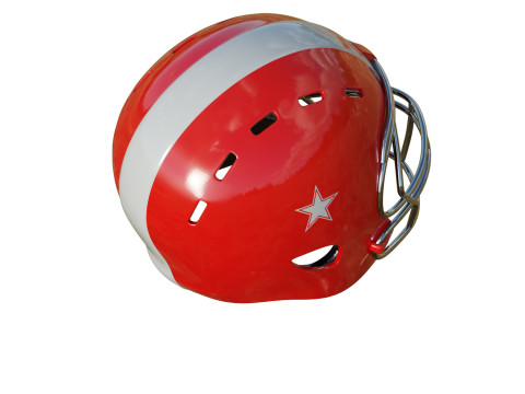 American Football Helmet 01 Modelo 3D