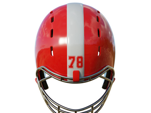 American Football Helmet 01 Modelo 3D