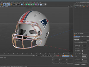American Football Helmet 02 3Dモデル