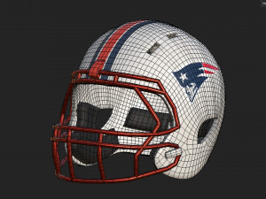American Football Helmet 02 3Dモデル