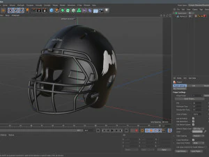 Capacete de futebol americano 04 Modelo 3D