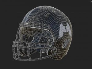 Capacete de futebol americano 04 Modelo 3D