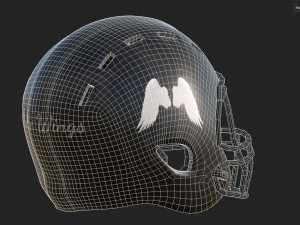 American Football Helmet 04 3D-Modell