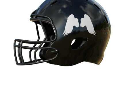 Capacete de futebol americano 04 Modelo 3D