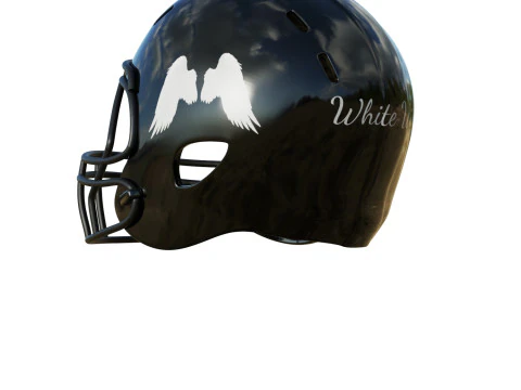 Capacete de futebol americano 04 Modelo 3D