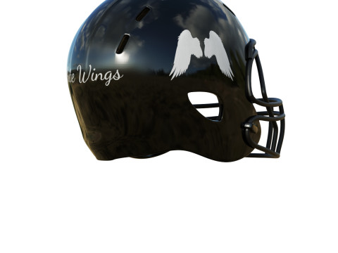 American Football Helmet 04 3D-Modell