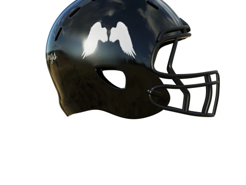 Capacete de futebol americano 04 Modelo 3D