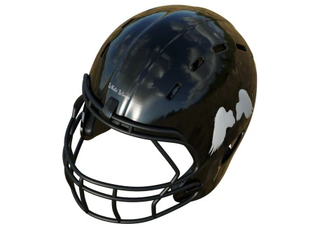 Capacete de futebol americano 04 Modelo 3D