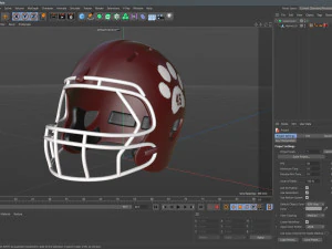 American Football Helmet 05 3D Model
