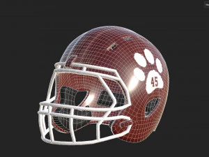 American Football Helmet 05 3D Model